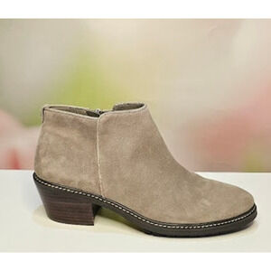 Sam Edelman Women's Pryce Ankle Booties Size 9.5 Putty Suede NWT